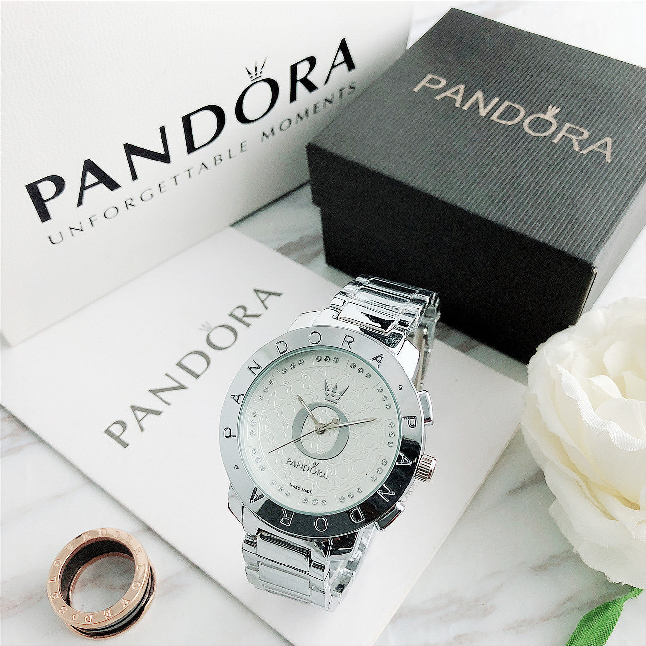 P A N D O R A Classic Luxttier + Bracelet Charms