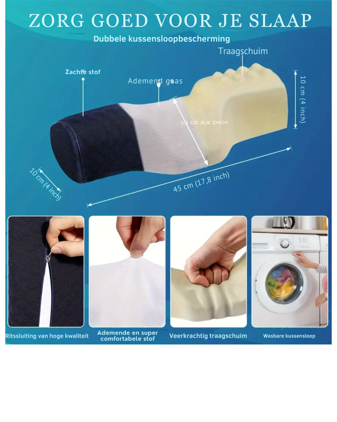 Orthopedisch Traagschuimkussen OrthoRest™