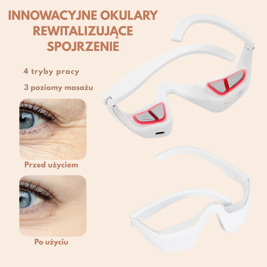 DermaEye™ - innowacyjne okulary masujące ze światłem led