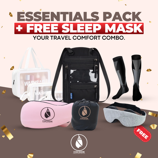 Ultimate Travel Comfort: FREE Sleep Mask with Cocoon Essentials Travel Pack