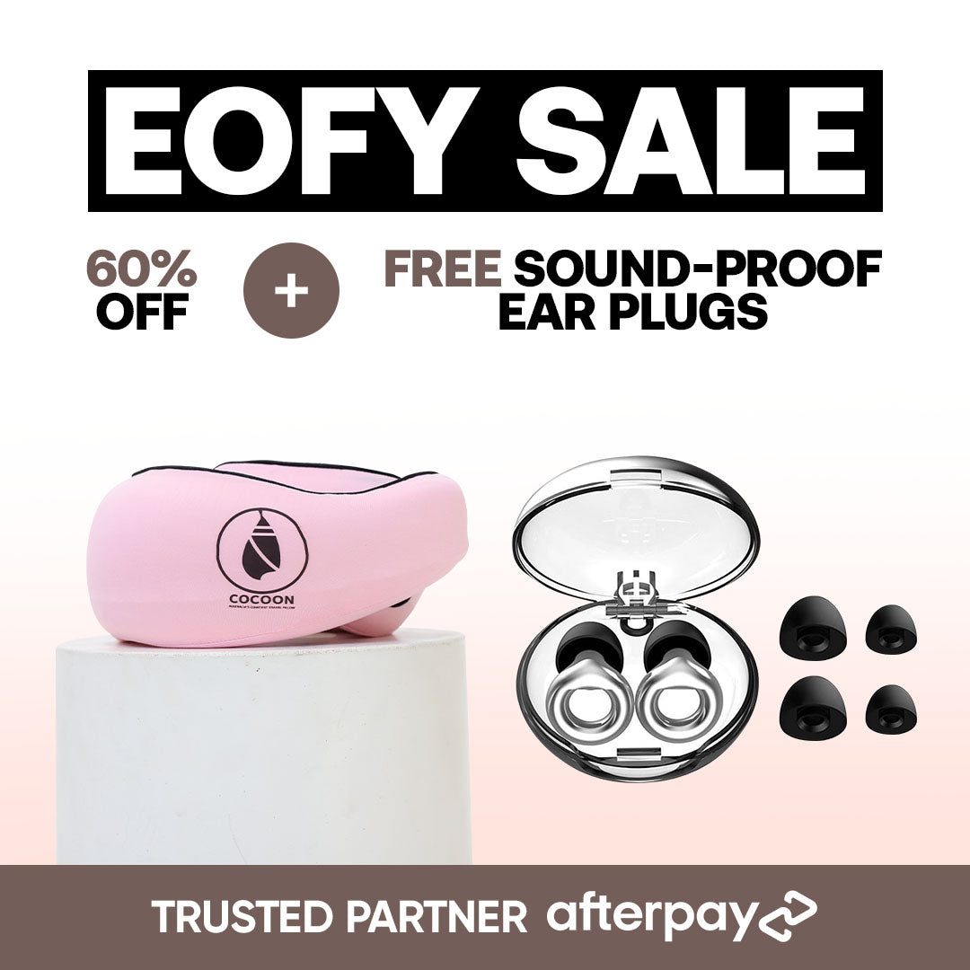 EOFY: FREE Eearplug With Cocoon Travel Pillow
