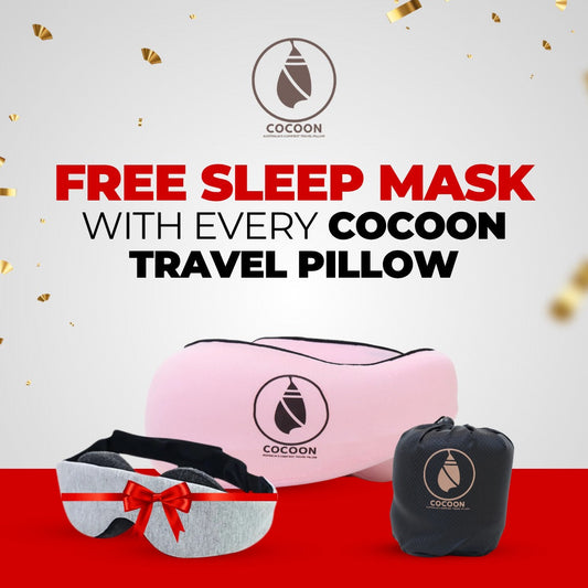 Comfort Kit: Free Eye Mask with Cocoon Travel Pillow