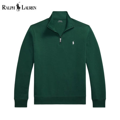 RL Double-Knit Mockneck Pullover