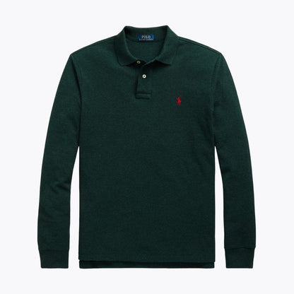 RL Mesh Long-Sleeve Polo Shirt