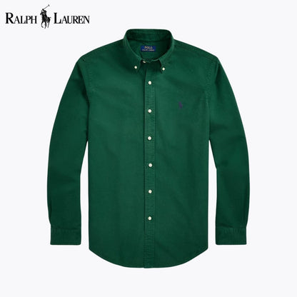 RL Slim Fit Garment-Dyed Oxford Shirt